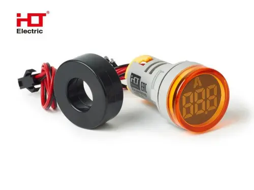 Индикатор тока AD-22 (LED) d22мм  желтый IP54 HLT ELECTRIC 085-06-258 - Ros-Electric