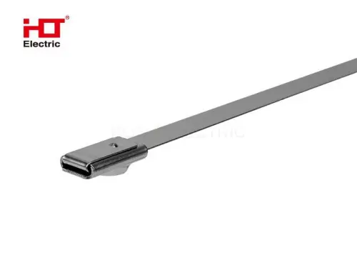 Хомут AISI 304 из нержавеющей стали, 4.6x300 (уп./100 шт.) HLT ELECTRIC 084-01-304 - Ros-Electric