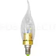Лампа светодиодная FERON LB-71, C35T (свеча на ветру), 3,5W 230V E14 4000К (белый), 300Lm, 135*35мм 25258 FERON