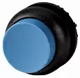 M22S-DRH-B Головка кнопки выступающая с фиксацией, цвет синий, черное лицевое кольцо 216674 EATON