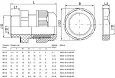 Сальник MG 20 диаметр проводника 10-14мм IP68 YSA10-14-20-68-K02 IEK/ИЭК