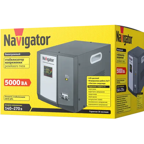 Стабилизатор напряжения 61 770 NVR-RF1-5000 Navigator 61770 - Ros-Electric