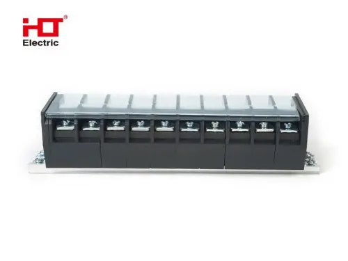 Блок зажимов наборный TD 60А на DIN-рейку 10 пар HLT ELECTRIC 081-18-04 - Ros-Electric