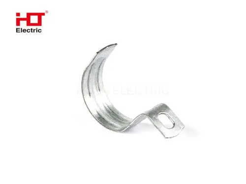 Скоба металлическая однолапковая d 25-26 мм (уп./100шт.) HLT ELECTRIC 084-25-008 - Ros-Electric