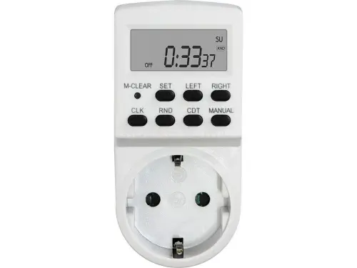 Розетка с таймером (недельная электронная), FERON TM24, IP20, 230V, 3600Вт/16А цвет белый, 100*45*79 FERON 23257 - Ros-Electric