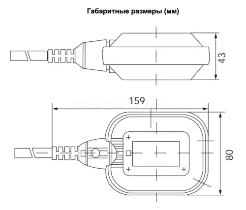 Выключатели поплавковые TSY-2 шнур 2M 16A синий-желтый HLT ELECTRIC 085-24-02 - Ros-Electric