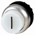 M22-DLH-W-X1 Головка кнопки с подсветкой, выступающие, без фиксации, цвет белый 216981 EATON