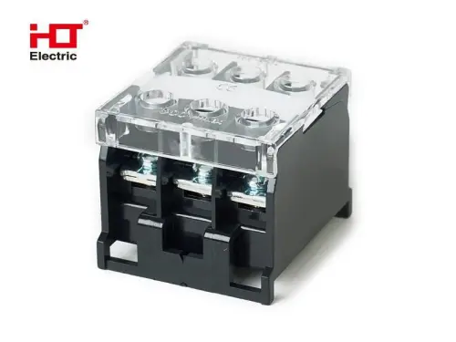Блок зажимов на DIN БЗД 3 -30А HLT ELECTRIC 081-33-07 - Ros-Electric