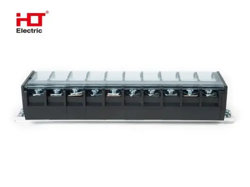 Блок зажимов наборный TD 100А на DIN-рейку 10 пар HLT ELECTRIC 081-18-05 - Ros-Electric