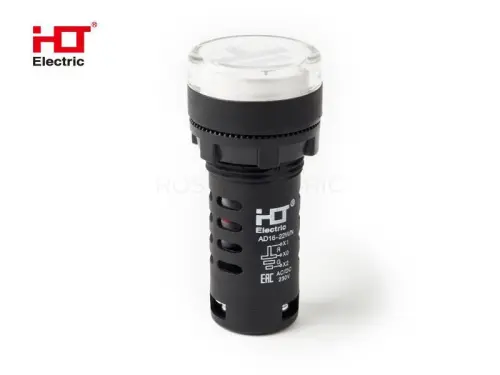 Лампа - Индикатор "Заземление", 230V AC/DC d22мм IP40 HLT ELECTRIC 085-06-403 - Ros-Electric