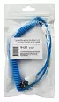 USB-Lightning кабель для iPhone/PVC/spiral/blue/1m/REXANT 18-4203 REXANT