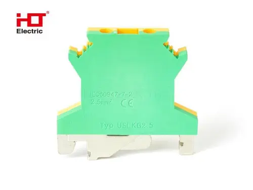 Зажим наборный UK-2.5мм2 PEN желто-зеленая HLT ELECTRIC 081-24-031 - Ros-Electric