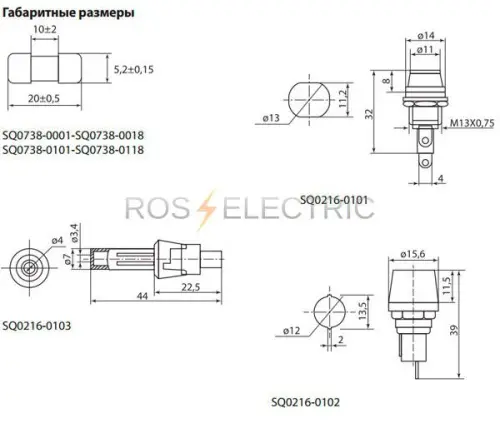 Плавкая вставка ВПБ6-7 1А 250В 5,2х20мм (10 шт.) TDM SQ0738-0007 - Ros-Electric