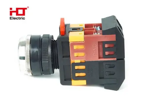 Кнопка ABLFS-22 с подсветкой NO+NC 230В IP40 прозрачный HLT ELECTRIC 085-07-024 - Ros-Electric