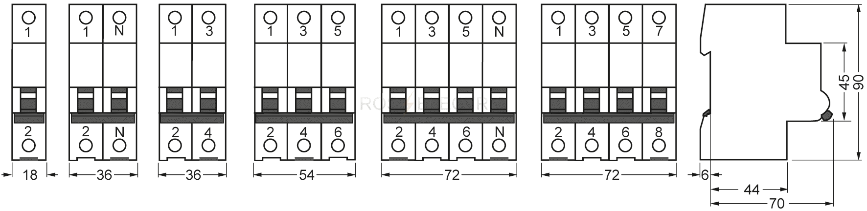 Abb чертежи автоматов dwg