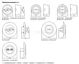 Розетка скрытой установки фарфоровая 2П+З 16А 250В мраморная «Болонь» SQ1820-0122 TDM/ТДМ