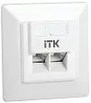 ITK Внутренняя информационная розетка RJ45 кат.5E FTP 2 порта CS2-1C5EF-2-1 ITK/ИТК