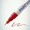 Маркер-краска MunHwa «Extra Fine Paint Marker» 1 мм, красная, нитрооснова 08-7203 MunHwa