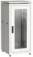 ITK Шкаф сетевой напольный 19" LINEA N 28U 600х600мм стеклянная передняя дверь серый LN35-28U66-G ITK/ИТК