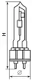 Лампа металлогалогенная (МГЛ) FERON HID1, G12 70W 230V, 4200К (белый), 5600Lm, 100*30мм 05024 FERON