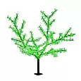 Светодиодное дерево "Сакура", высота 2,4 м, диаметр кроны 1,7 м, зеленые диоды, IP65, понижающий тра 531-324 NEON-NIGHT