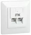 ITK Внутренняя информационная розетка RJ45 кат.6 FTP 2 порта CS2-1C06F-2-1 ITK/ИТК