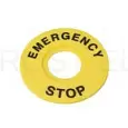 Маркировка для кнопки аварийного останова "Emergency Stop" D60 SBY9360 Systeme Electric