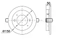 Светильник встраиваемый под лампу GX70 хром LUVB0-GX70-1-K23 IEK/ИЭК