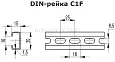 Дин-рейка перфорированная С1F, 30х15х16мм. длина 2000 мм 20 м 02165 DKC/ДКС