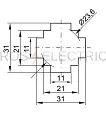 Трансформатор тока ТТИ-30  250/5А  5ВА  класс 0,5  ITT20-2-05-0250 IEK/ИЭК