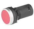 Кнопка компактная в пластиковом корпусе красная IP44 BV3-F01R ELVERT